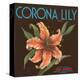 Corona Lily Brand Citrus, California-null-Stretched Canvas