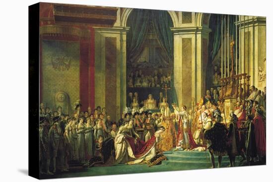 Coronation of Napoleon Bonaparte-Jacques-Louis David-Stretched Canvas