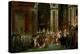 Coronation of Napoleon in Notre-Dame, Paris, by Pope Pius VII-Jacques-Louis David-Premier Image Canvas