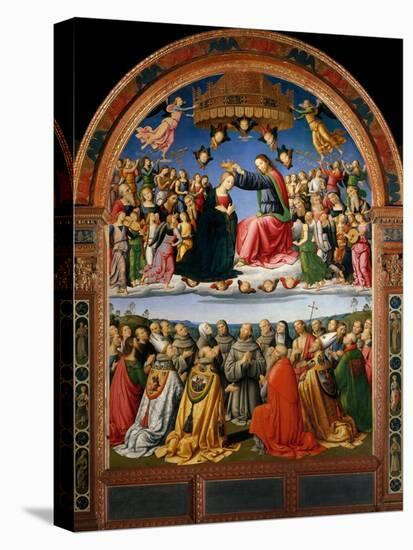 Coronation of the Virgin with Angels and Saints-null-Premier Image Canvas