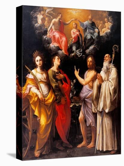 Coronation of the Virgin with Four Saints-Guido Reni-Stretched Canvas