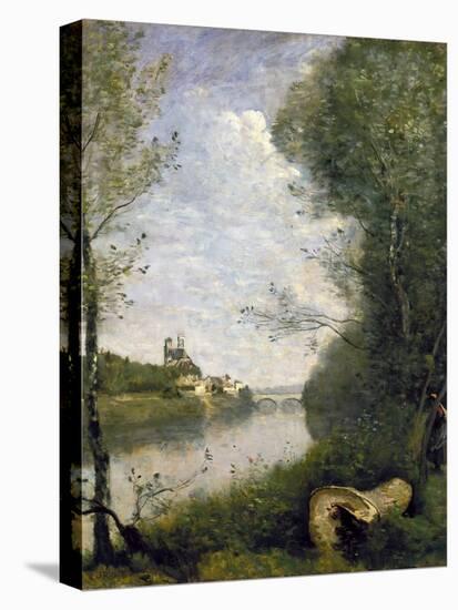 Corot: Cathedral, C1855-60-Jean-Baptiste-Camille Corot-Premier Image Canvas