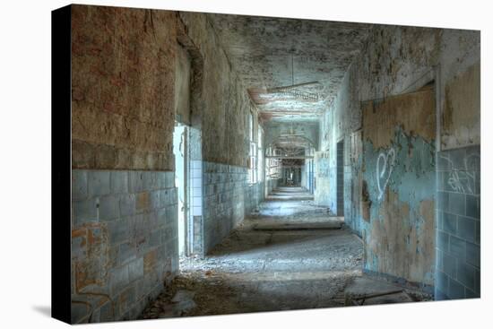 Corridor in an Abandoned Hospital in Beelitz-Stefan Schierle-Premier Image Canvas