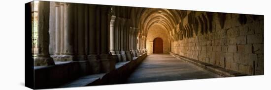 Corridor of a Monastery, Poblet Monastery, Conca De Barbera, Tarragona Province, Catalonia, Spain-null-Premier Image Canvas