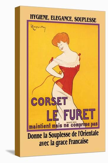 Corset Le Furet-Leonetto Cappiello-Stretched Canvas