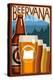 Corvallis, Oregon - Beervana-Lantern Press-Stretched Canvas