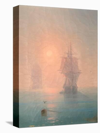 Corvette in the Mist-Ivan Konstantinovich Aivazovsky-Premier Image Canvas