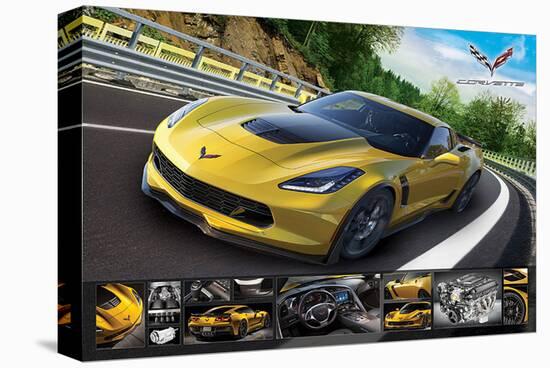 Corvette Stingray with Details-null-Stretched Canvas