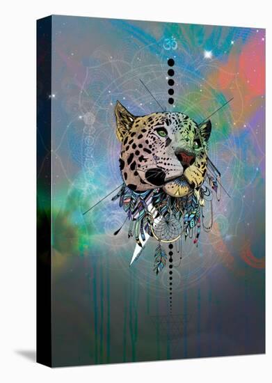 Cosmic Leopard-Karin Roberts-Stretched Canvas