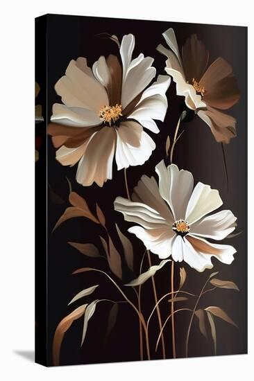 Cosmos Flowers Bouquet-Lea Faucher-Stretched Canvas