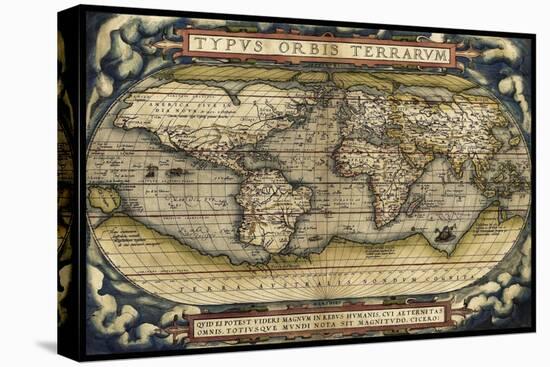 Cosmos Ortelius World Map 1570-Vintage Lavoie-Premier Image Canvas