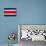 Costa Rica Flag Design with Wood Patterning - Flags of the World Series-Philippe Hugonnard-Stretched Canvas displayed on a wall