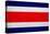 Costa Rica Flag Design with Wood Patterning - Flags of the World Series-Philippe Hugonnard-Stretched Canvas
