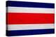 Costa Rica Flag Design with Wood Patterning - Flags of the World Series-Philippe Hugonnard-Stretched Canvas
