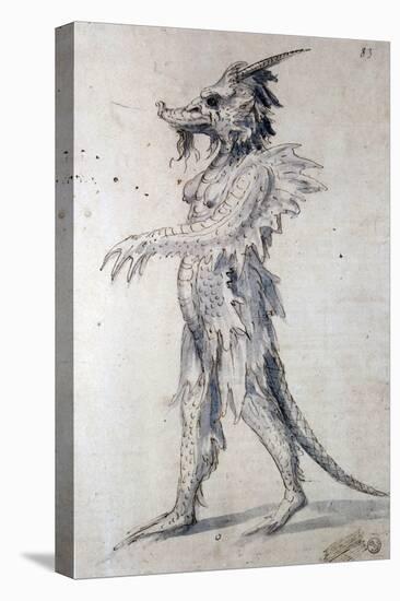 Costume Design for a Costume for a Dragon, 16th Century-Giuseppe Arcimboldi-Premier Image Canvas