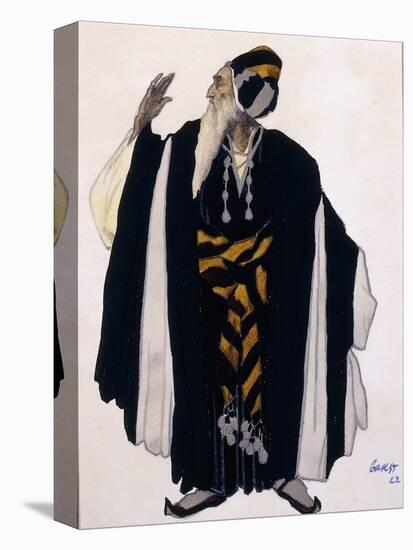 Costume Design for a Jewish Elder for the Drama 'Judith', 1922 (Pencil, W/C and Gouache on Paper)-Leon Bakst-Premier Image Canvas