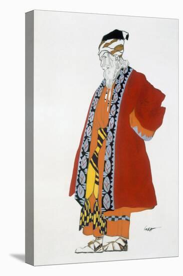 Costume Design for an Old Man in a Red Coat (Colour Litho)-Leon Bakst-Premier Image Canvas