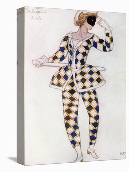 Costume Design for Harlequin, from Sleeping Beauty, 1921-Leon Bakst-Premier Image Canvas