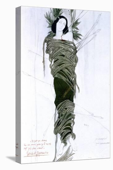 Costume Design for Italian Writer Gabriele D'Annunzio's Drama the Martyrdom of St Sebastian, 1911-Leon Bakst-Premier Image Canvas