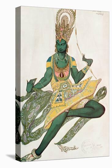 Costume Design for Nijinsky (1889-1950) for His Role as the 'Blue God', 1911 (W/C on Paper)-Leon Bakst-Premier Image Canvas