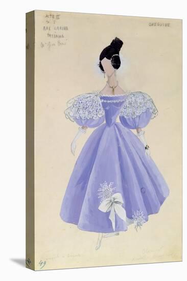 Costume Design for Tatania in the Opera 'Eugene Onegin' by Tchaikovsky (1840-93)-null-Premier Image Canvas