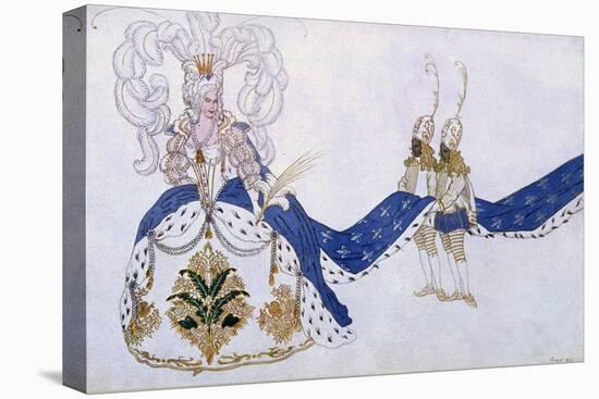 Costume Design for the Queen and Her Pages, from Sleeping Beauty, 1921-Leon Bakst-Premier Image Canvas