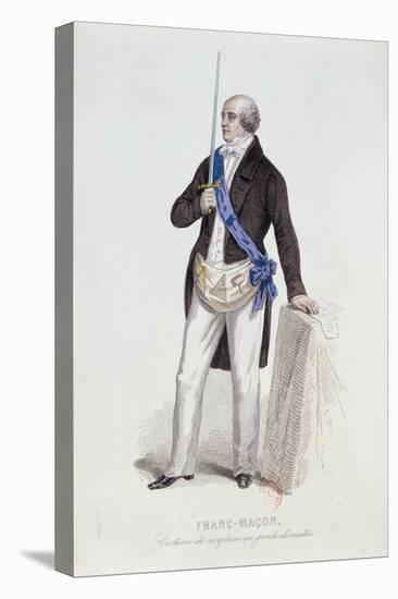 Costume of a Freemason for His Reception into the Grade of Master, C.1848-null-Premier Image Canvas