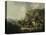 Cottage and Hilly Landscape-Thomas Hand-Premier Image Canvas