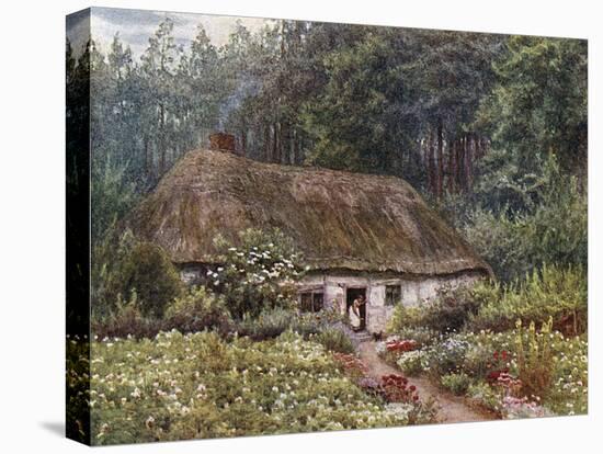 Cottage at Wormley Wood-Helen Allingham-Stretched Canvas