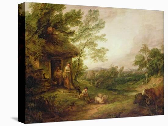 Cottage Door with Girl and Pigs, C.1786-Thomas Gainsborough-Premier Image Canvas