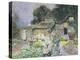 Cottage Garden at Sunset-David Woodlock-Premier Image Canvas