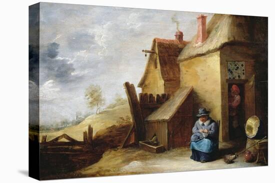 Cottage in a Landscape-David Teniers the Younger-Premier Image Canvas