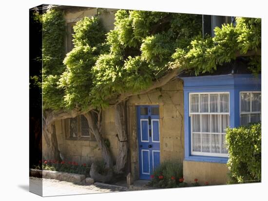 Cottage in the Main Street of the Village, Broadway, the Cotswolds, Gloucestershire, England-David Hughes-Premier Image Canvas