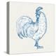 Cottage Rooster III-Sue Schlabach-Stretched Canvas