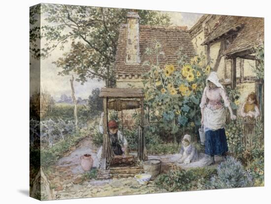 Cottage Well-Myles Birket Foster-Premier Image Canvas