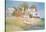 Cottages by the Sea-Albert Swayhoover-Stretched Canvas