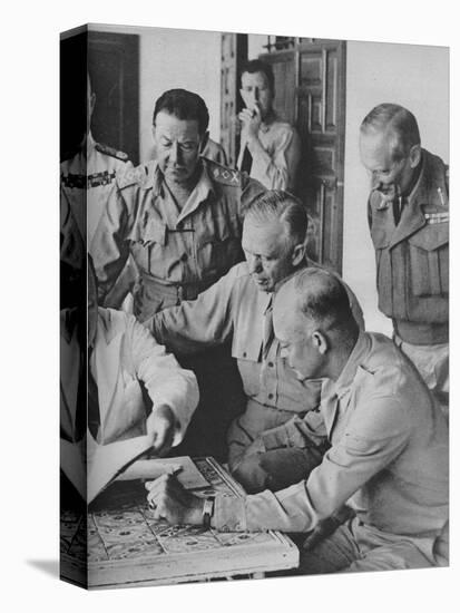 'Council of War in Algiers: Mr Churchill with his Captains', 1943-Unknown-Premier Image Canvas