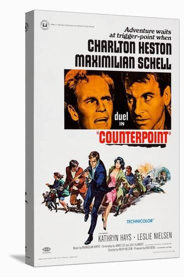 Counterpoint, Top from Left, Charlton Heston, Maximilian Schell, 1967-null-Stretched Canvas