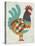 Country Chickens I-Chariklia Zarris-Stretched Canvas