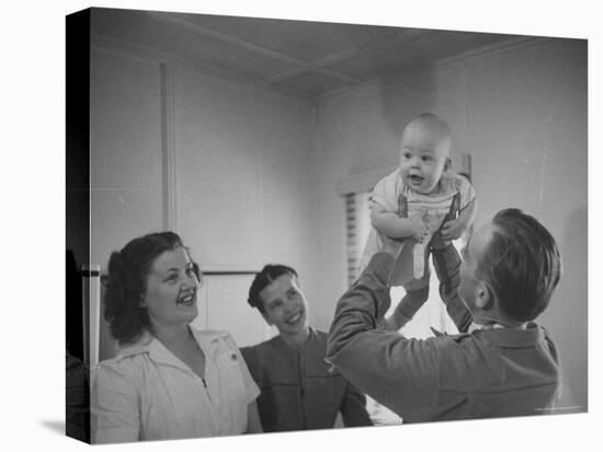 Country Doctor Ernest Ceriani Giving Checkup to 8 Month Old Infant Mike Huffaker-W^ Eugene Smith-Premier Image Canvas