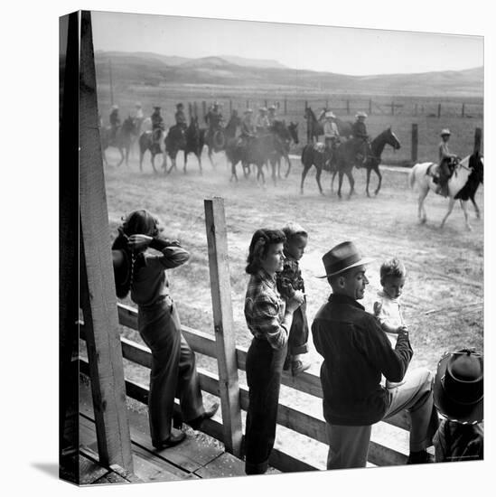 Country Dr. Ernest Ceriani Holding 11-Month-Old Gary with Wife Bernetha and 3 Year Old Phillip-W^ Eugene Smith-Premier Image Canvas