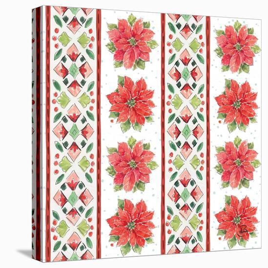 Country Poinsettias Step 06A-Daphne Brissonnet-Stretched Canvas