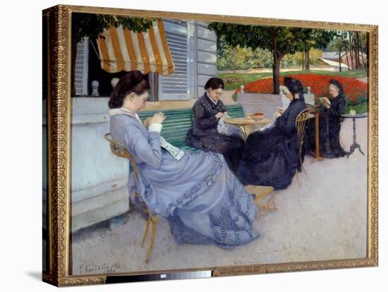 Country Portraits (Sewing Women). Painting by Gustave Caillebotte (1848-1894), 1876. Bayeux, Musee-Gustave Caillebotte-Premier Image Canvas