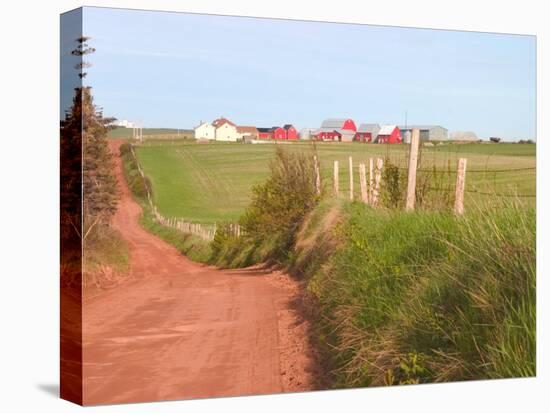 Country Road and Farm, Prince Edward Island, Canada-Julie Eggers-Premier Image Canvas