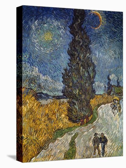 Country Road with Cypress and Star, 1890-Vincent van Gogh-Premier Image Canvas