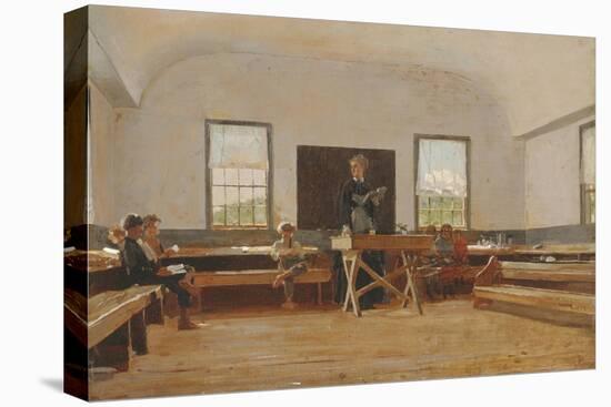 Country School, 1873 (Oil on Canvas)-Winslow Homer-Premier Image Canvas