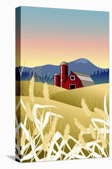 Country Wheat Farm-Linda Braucht-Premier Image Canvas