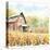 Countryside Autumn Barn III-Nicole DeCamp-Stretched Canvas