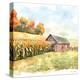 Countryside Autumn Barn IV-Nicole DeCamp-Stretched Canvas