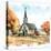 Countryside Autumn Church I-Nicole DeCamp-Stretched Canvas